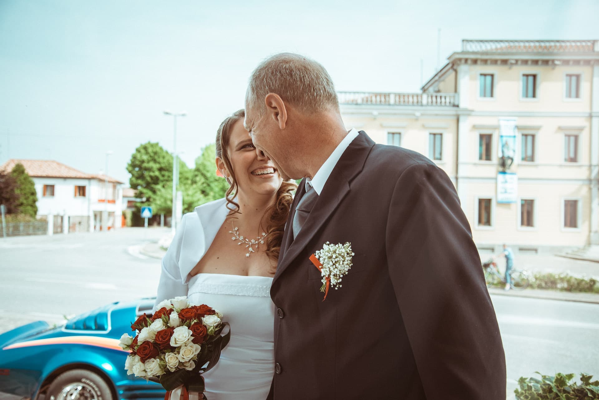 sposa papà sorrisi